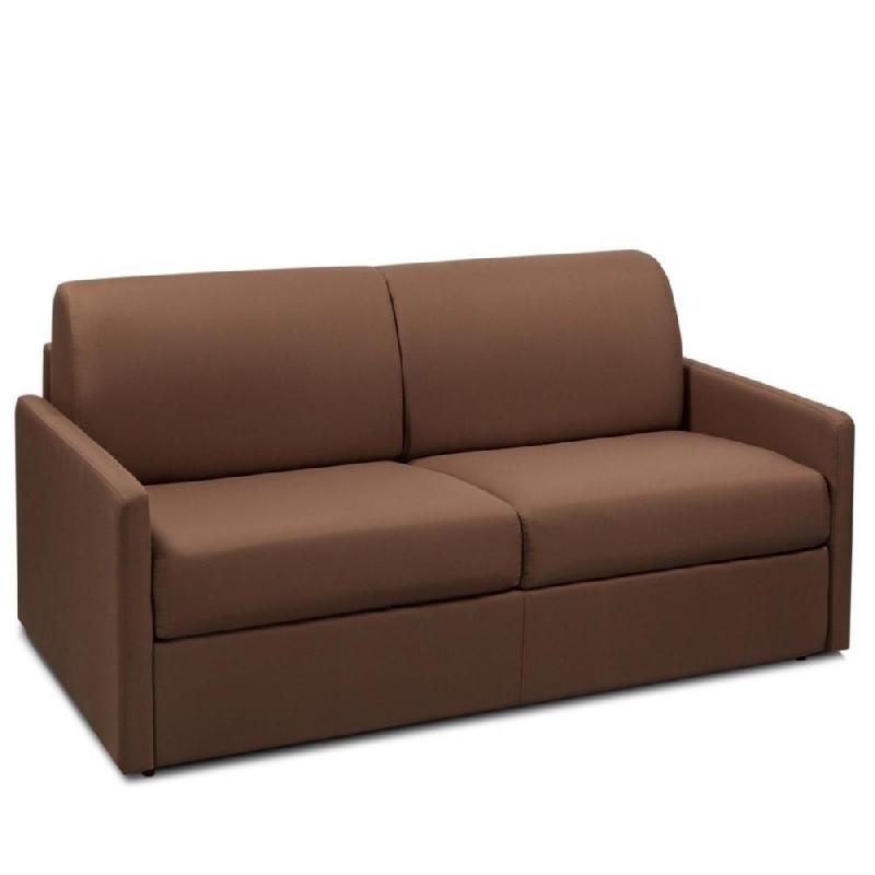 Canapé convertible Paradiso Express 140cm - Matelas 14cm - Marron chocolat - Fabrication italienne_1