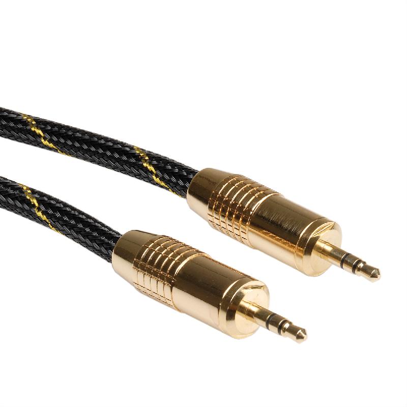 ROLINE GOLD Câble de raccordement 3,5mm audio M / M, 5 m_1