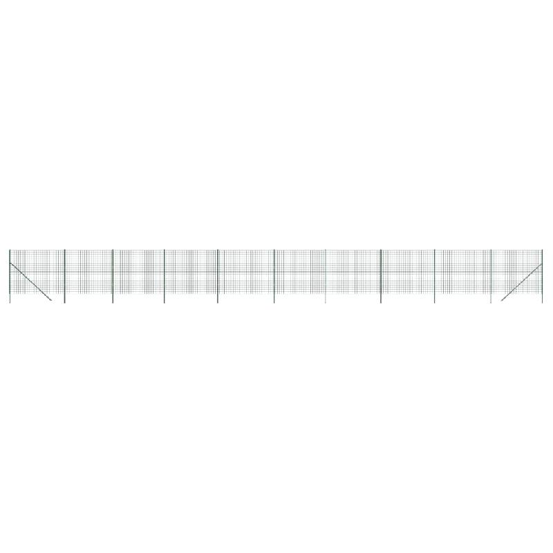 Vidaxl clôture en treillis métallique vert 1,6x25 m acier galvanisé 154092_1
