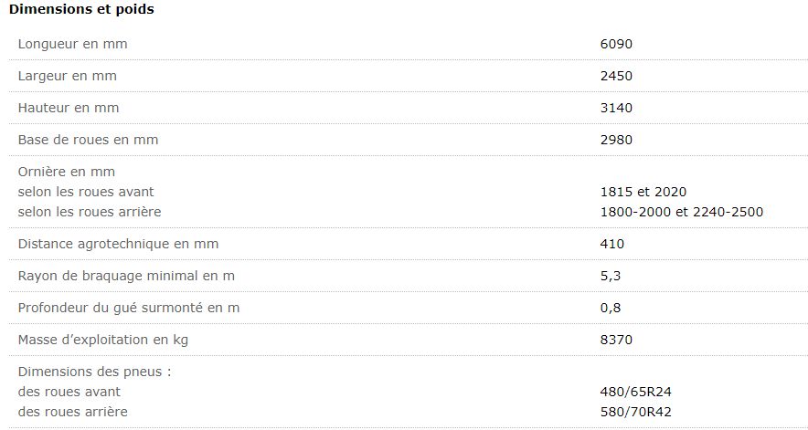 Belarus 2122.4 - Tracteur agricole MTZ Belarus - 148,6 kW (202 cv) - Diesel 4 temps turbo avec refroidissement intermédiaire_1