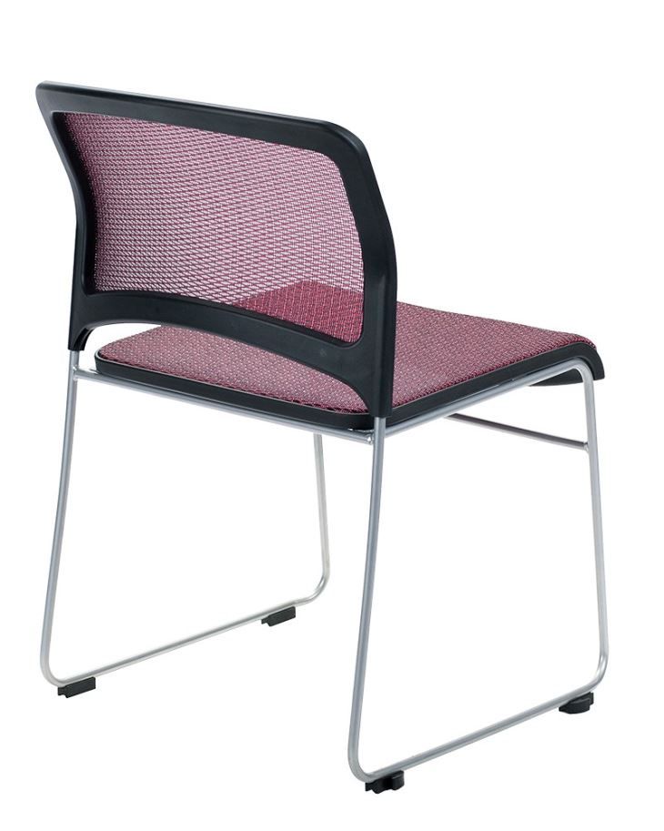 CH-S 1855 - Chaises empilables en maille - Dimensions : L 520 x P 560 x H 830 mm - Idéales pour conférences et espaces publics_1
