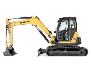 Mini-pelle à chenilles 8 à 9 T compacte, profondeur de fouille 4440 mm, idéale pour les travaux de terrassement - ViO82 - disponible en location_1