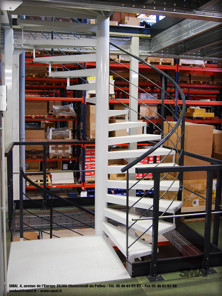 Plateforme / mezzanine sur 2 niveaux - Grandes portées - Charge jusqu'à 1000 kg/m²_1