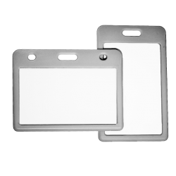 Porte badge avec glissière  - Lot de 100 - 6 coloris - ABS résistant - Réf IDS59_1