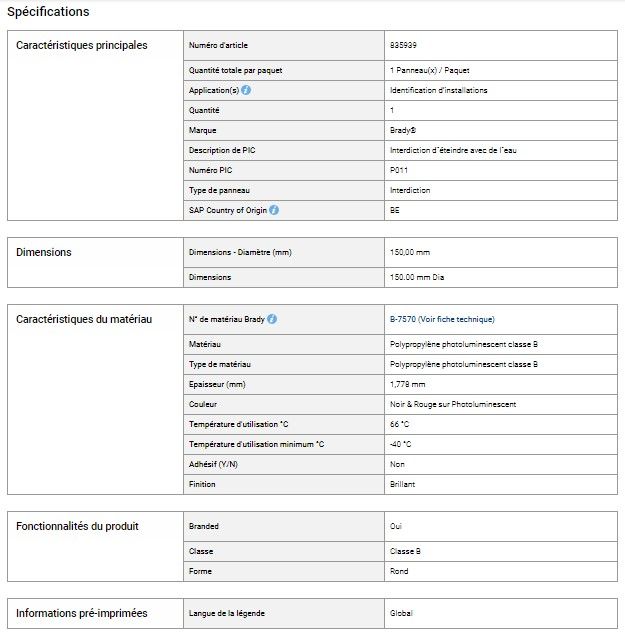 835939 - signalisations sécurité travail - brady - dimensions: 150.00 mm dia_1