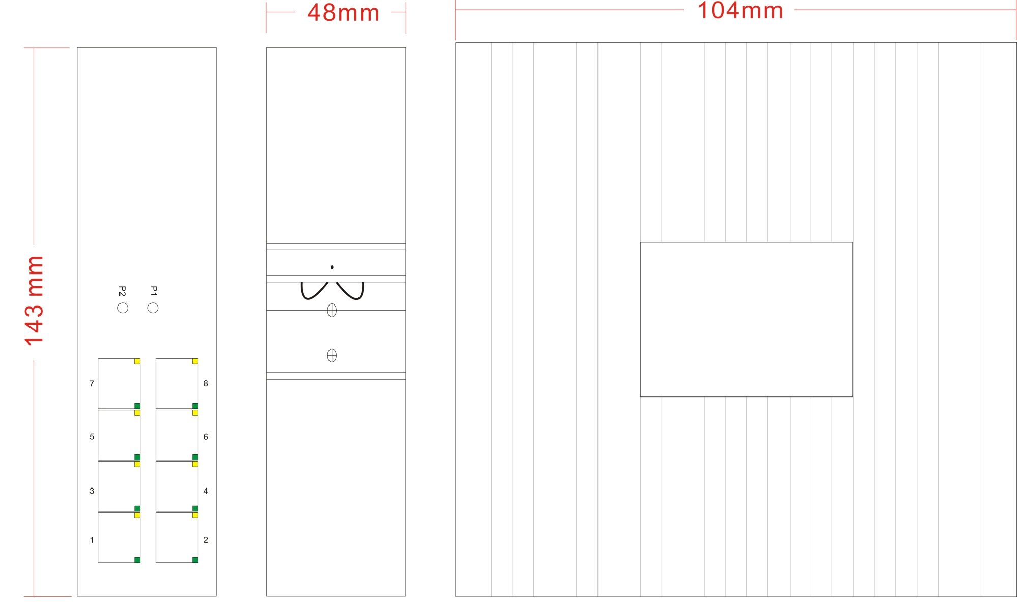 Commutateurs - switch industriel JHA-IF08 - 8 ports Ethernet 10/100TX - IP40 - DC10-58V_1