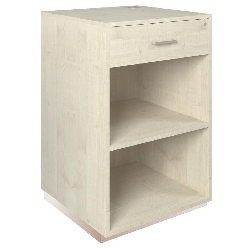 Comptoir Vertigo T03MDF naturel et érable avec tiroir 60x60x93cm_1