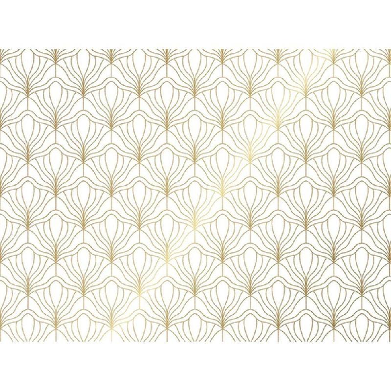 Sac luxe Artdeco blanc 24+10X33,5cm - par 12_1