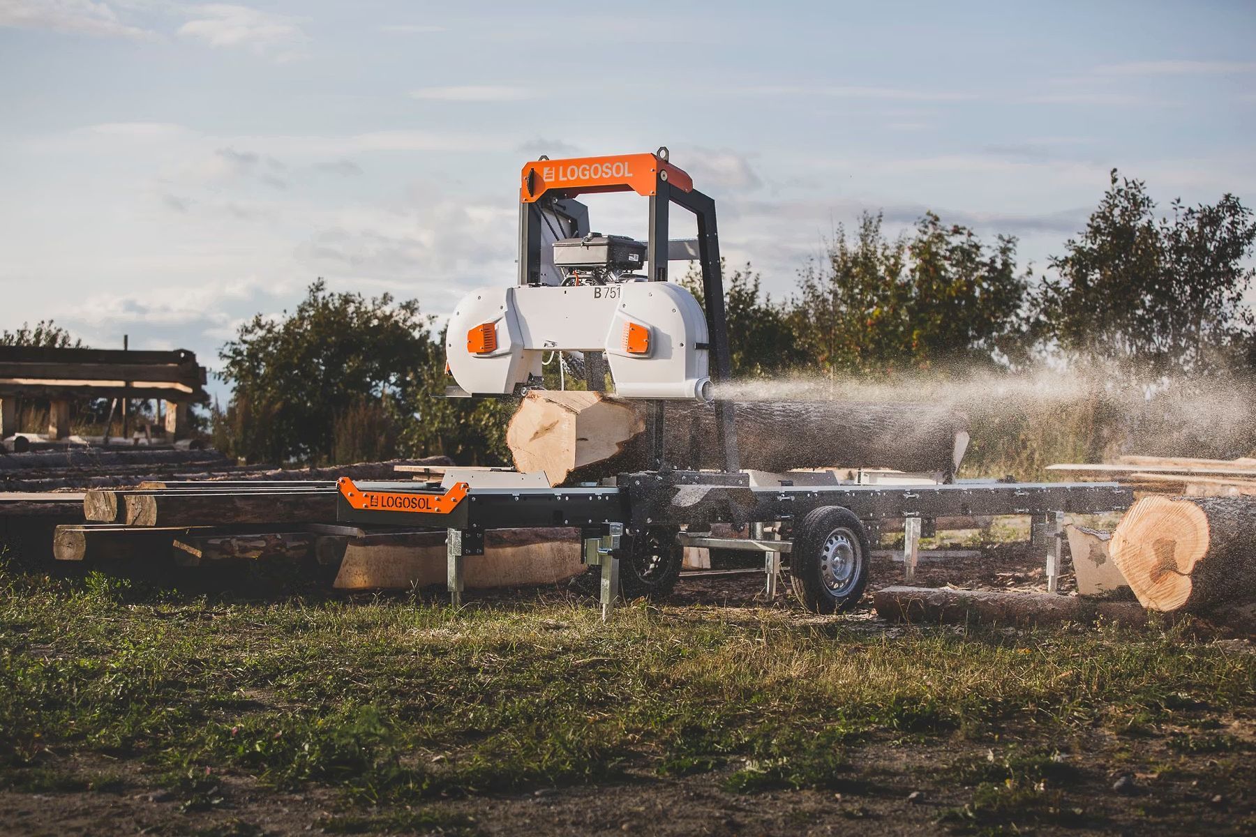 Scieries à ruban B751 Pro CutSet (Manuelle) thermique ou éléctrique - LOGOSOL_1