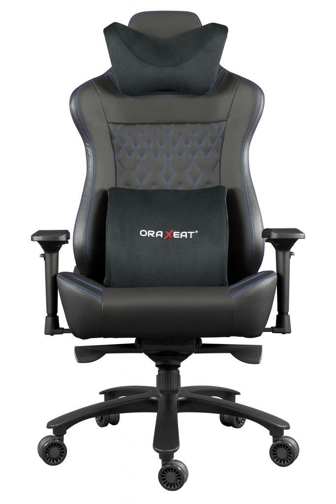 Fauteuil de bureau confortable et réglable - Inclinaison du dossier jusqu'à 160° - ORAXEAT XL800 Bleu - Réf : ORX_XL800_BKBLU_1