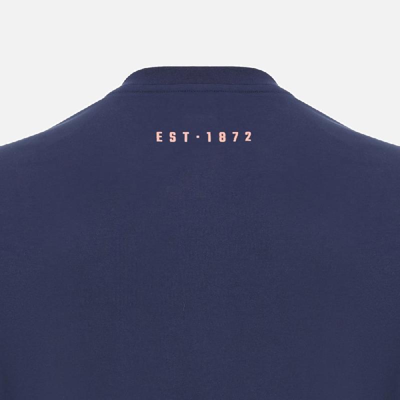T-shirt en coton modèle travel athleisure Edinburgh Rugby 2024/25 - Macron Sport_1