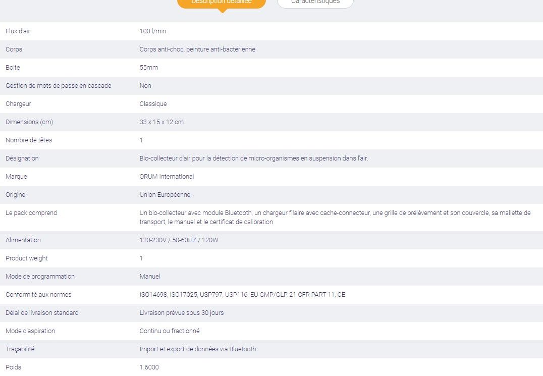 Bclo1100 - biocollecteur d’air Alliance Bio Expertise - boite 55mm - TRIO BAS MINI - 100 L/min_1