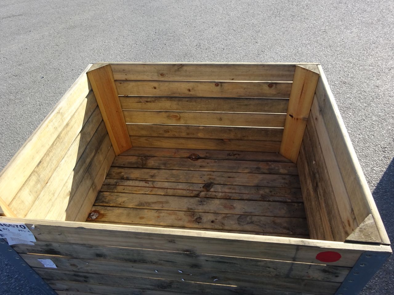 Caisse-palette en bois occasion pour maraîchage