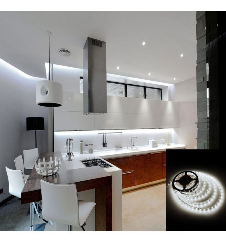 Ruban éco LED 24V - 20W - 5m - IP20 intérieur - Référence RUB24V240ECO4K - 240 LED/m - Blanc chaud, naturel et froid_1
