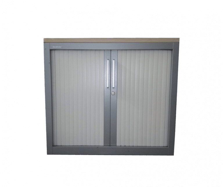 Crédence Steelcase d'occasion - Gris - Hauteur 0.73m, Largeur 0.80m, Profondeur 0.45m - Rangement dossiers_1