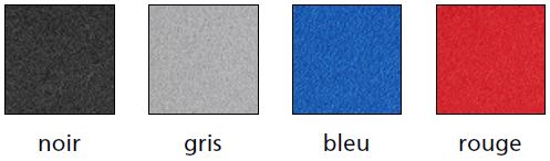 Ensemble de 2 chaises pliantes - Piétement chromé - Réf. 8500 CP A - Assise et dossier tapissés tissu K_1