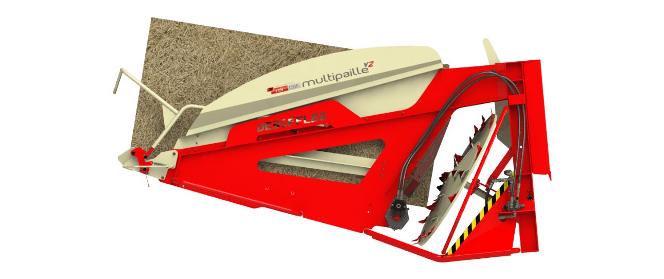Manicube-Multipaille - Pailleuse agricole Deboffles - Pour balles carrées et rondes - Largeur 5 à 8 m_1