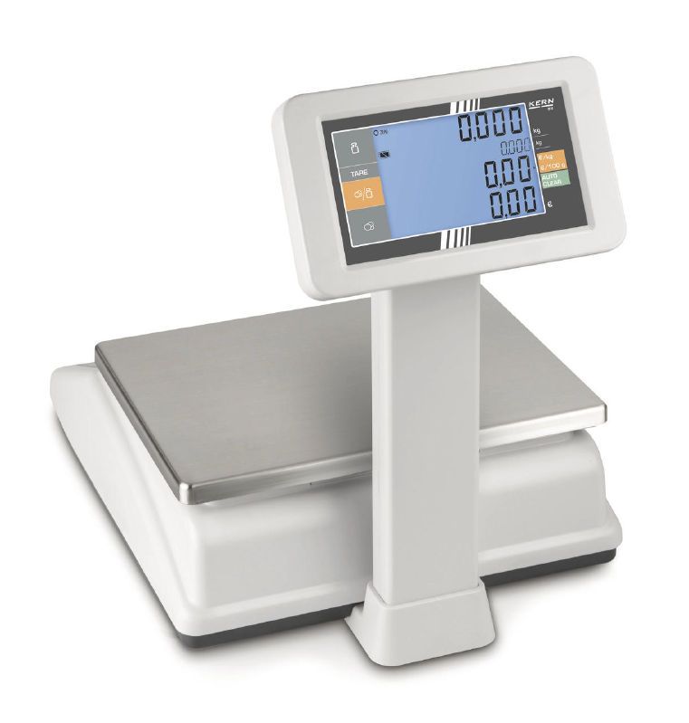 Balance commerciale poids-prix Kern RFE-6K3M - Direct Pesage - 6kg - 2 écrans LCD - Homologable pour transactions_1