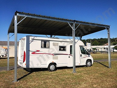 Abri camping-car ouvert Car'Bone A48 - toiture monopente - dimensions 3.71 x 3.17 m - kit 33 m²_0