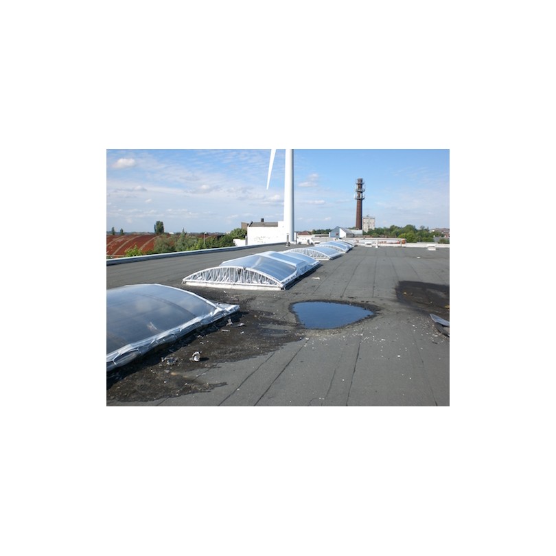 Couverture de skydome en bâche PVC résistante - Protection solaire et étanchéité_1