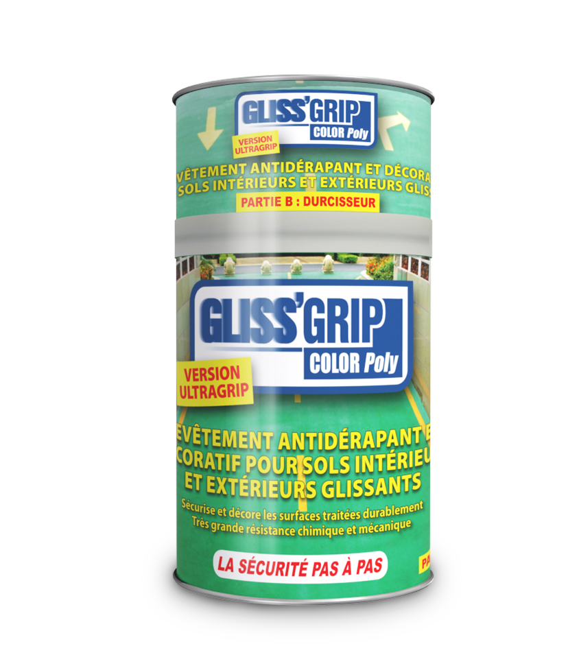 Gliss'GripColor Poly - Résine polyuréthane bi-composant anti-glissance pour intérieur et extérieur_1