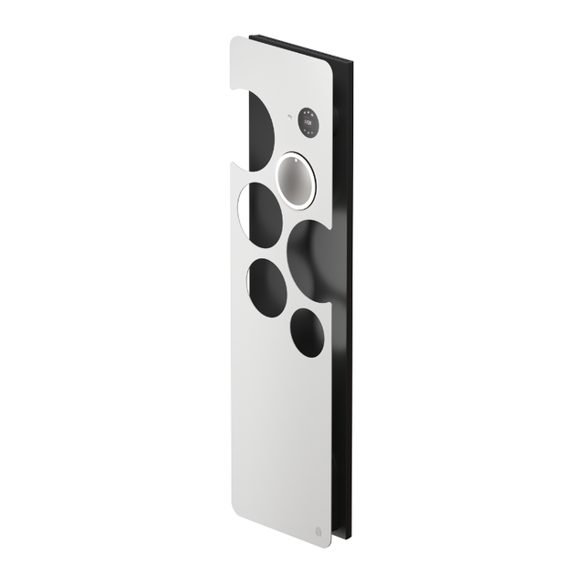OOK Radiateur sèche-serviettes et soufflerie 1500W connecté Blanc satiné fond Anthracite - Intuis - NEK2525TCEC_1