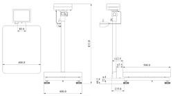 PCE-SD 30C - Balance commerciale vérifiée - PCE Instruments - 30 kg - Plate-forme 400 x 500 mm_1