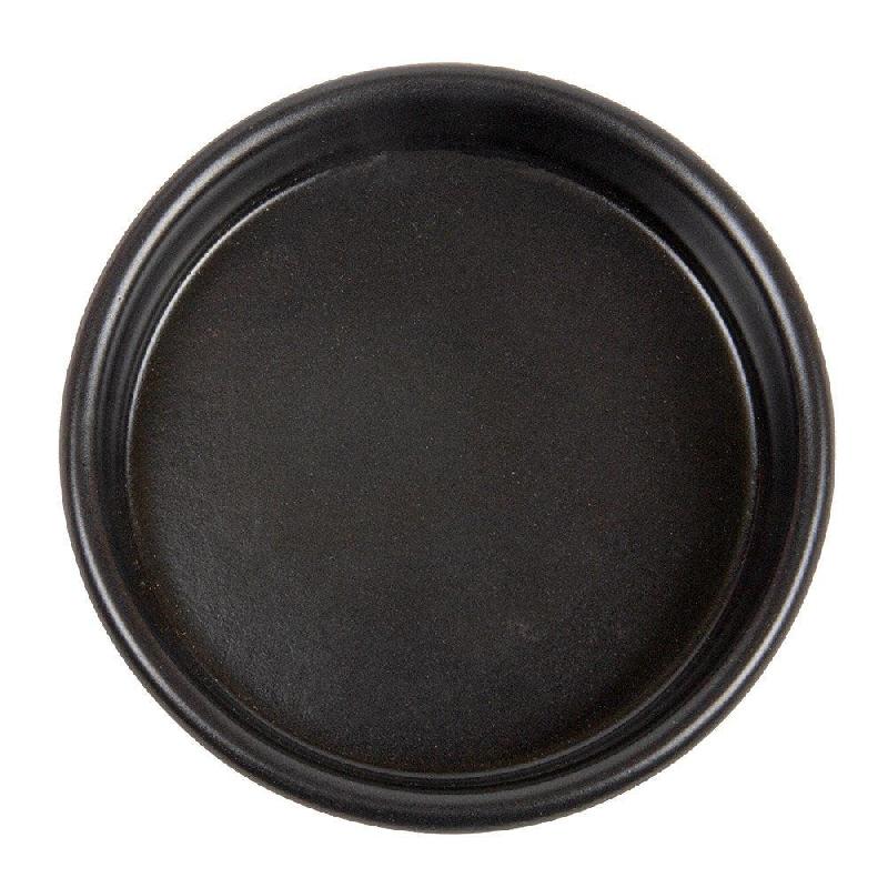 Ramequin en terre cuite noir 220ml Ø12x2,6cm par 44_1