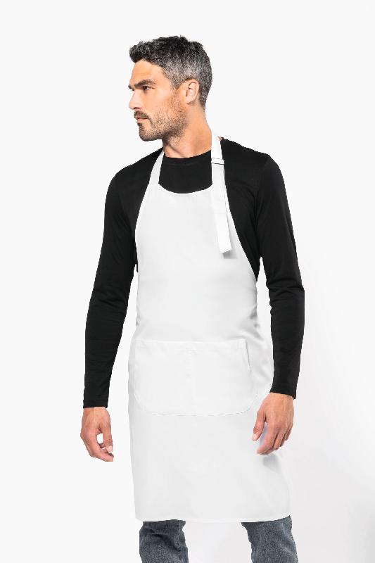 Tablier polycoton lavage haute température - Réf: K8010 - Kariban - 65% polyester / 35% coton - Lavage industriel 85°C_1