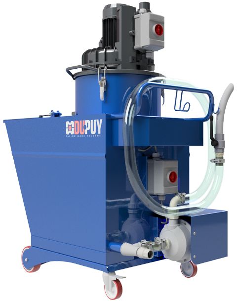 Aspirateur industriel huile et copeaux - Oilvac 200T triphasé 3 kW - Réservoirs 200L/30L_1