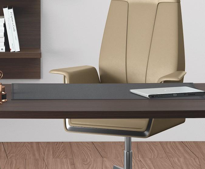 Bureau de direction droit Larus finition bois - Dellarovere - 250_0