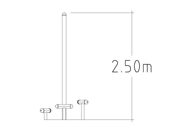 Équipement de fitness extérieur - Gym Step Up 8036719 Hags - Barres de marche à différentes hauteurs_1