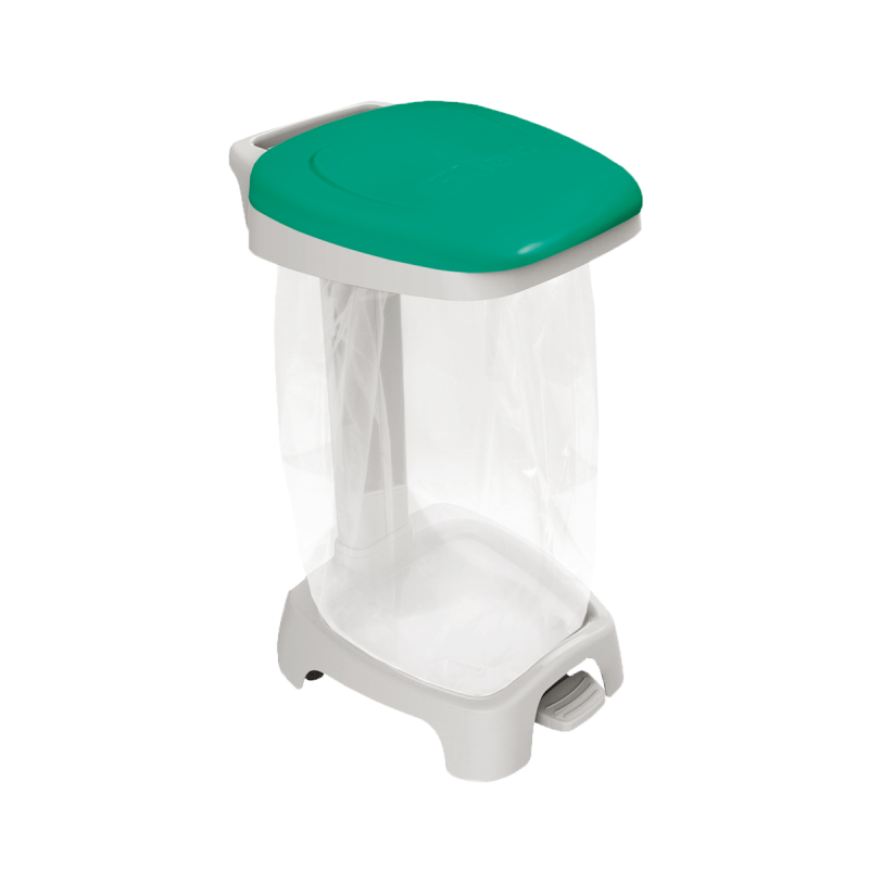 Support sac 120L avec couvercle Gilac - Vert_1