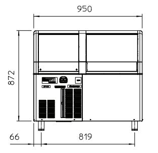 Machine à glace en grains EF 124 AS - Scotsman Scodif - 120 kg/24h - Stockage 40 kg - Finition inox_1