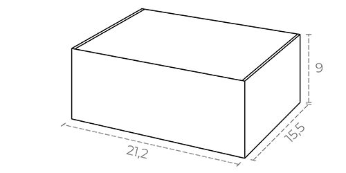 Fefco 427 - s30 boîte cadeau boite d'expédition personnalisée - smartpack - 22,8×16,1×9,3 cm_1