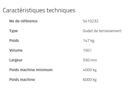 S40 godet d'excavation - rototilt - 150 l - puissant et optimisé pour tiltrotateurs_1