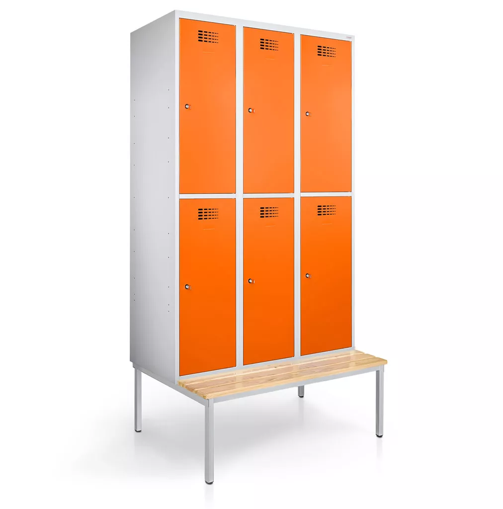 Vestiaire métallique 6 portes  - 120 cm de largeur_1