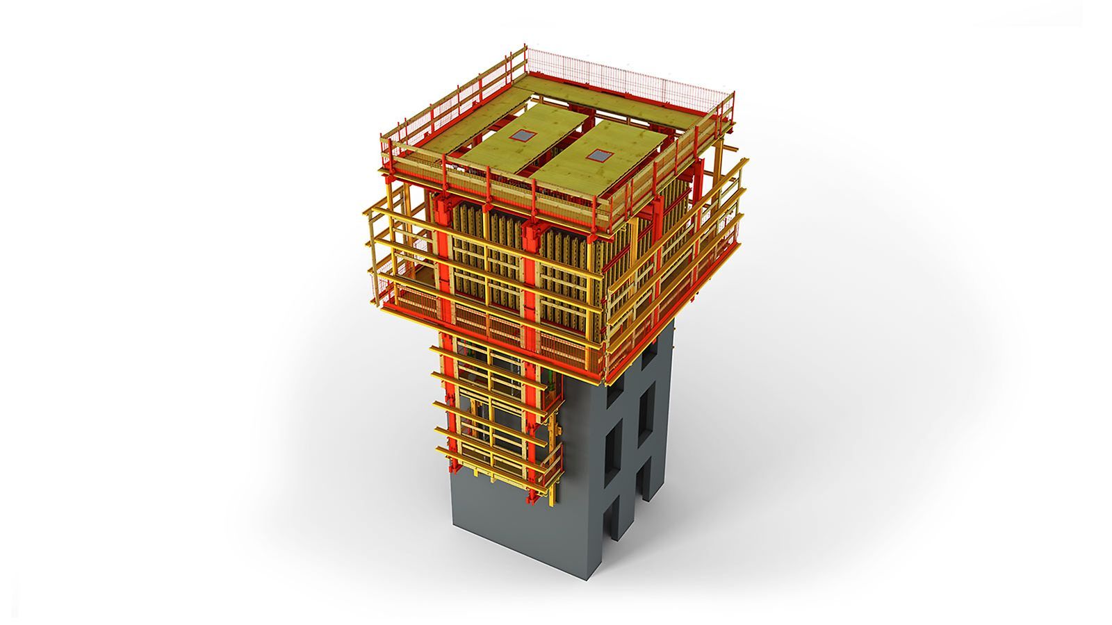 Coffrage glissant - les constructions ljp - auto-grimpant_1