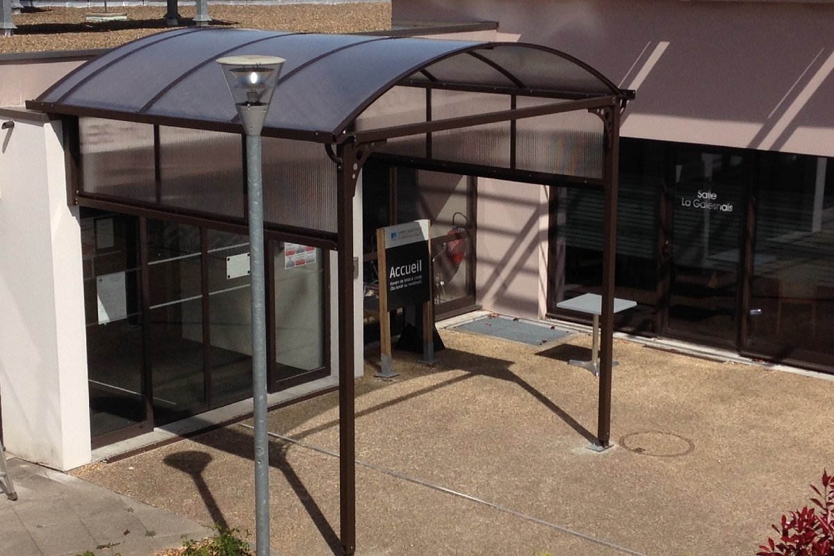 Passage couvert à toit arrondi - Série AT - Transmission de lumière 100% - Sur mesure_1