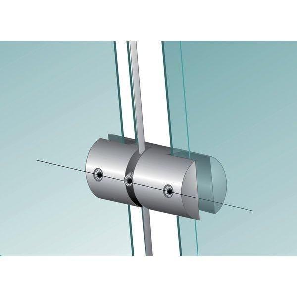 Pince double verticale pour affiche 3.5mm - Acier et Inox_1
