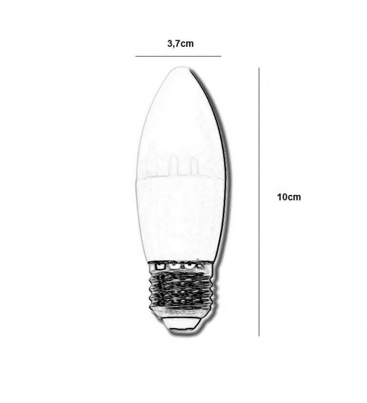 Ampoule LED Vela - 5W - 270° - C37 - E27 - Réf 60041 - Éclairage écoénergétique_1