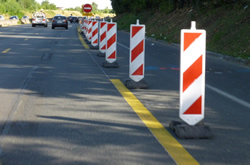 Balise d'alignement K5C avec embase caoutchouc - Pied carré 60x60 mm - Polyéthylène haute densité_1