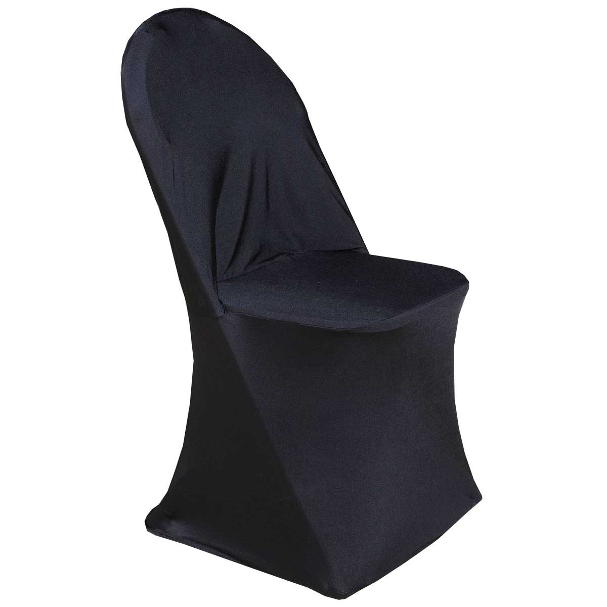 Chaise pliante de réception - Structure en acier, assise PEHD, housse noire lavable_1