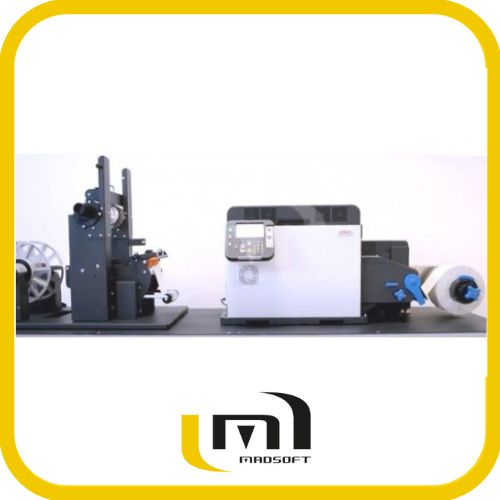 Refente et échenillage d'étiquettes - Système tout-en-un pour imprimante couleur OKI Pro 1050_1