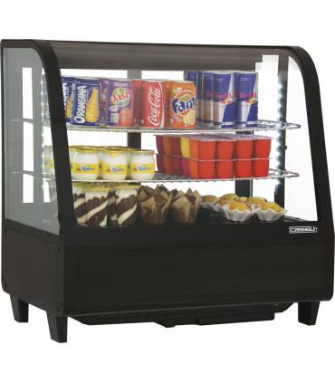 Vitrine réfrigérée à poser, pour les professionnels de chr, traiteurs, boulangeries, pâtisseries et chocolateries - cvr100 blanc/noir casselin_1