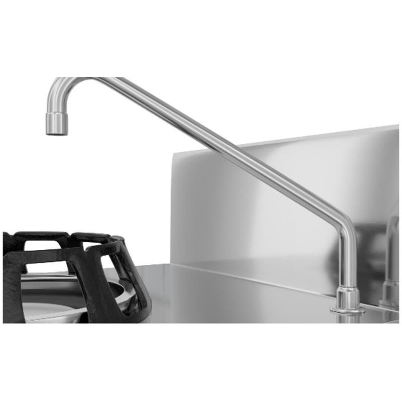 Wok à gaz 1 brûleur + robinet eau - 14 kW_1