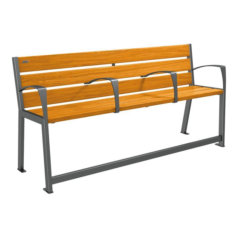 Accoudoir central pour banc Silaos® - Réf : 209629.Gpro - 2 kg, longueur 30 mm et épaisseur 8 mm_1