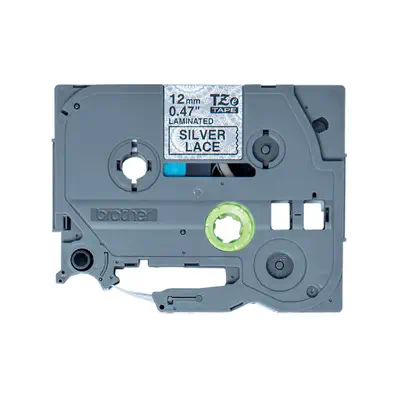 Brother TZE-MPSL31 ruban d'étiquette Noir sur argent_1