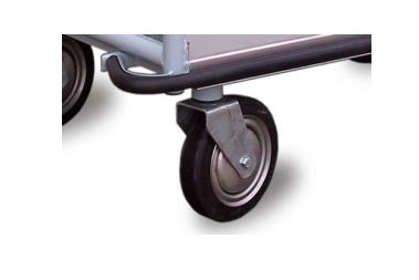 Chariot plateforme à 2 dossiers - capacité 600 kg - roues anti-acide et non marquantes_1