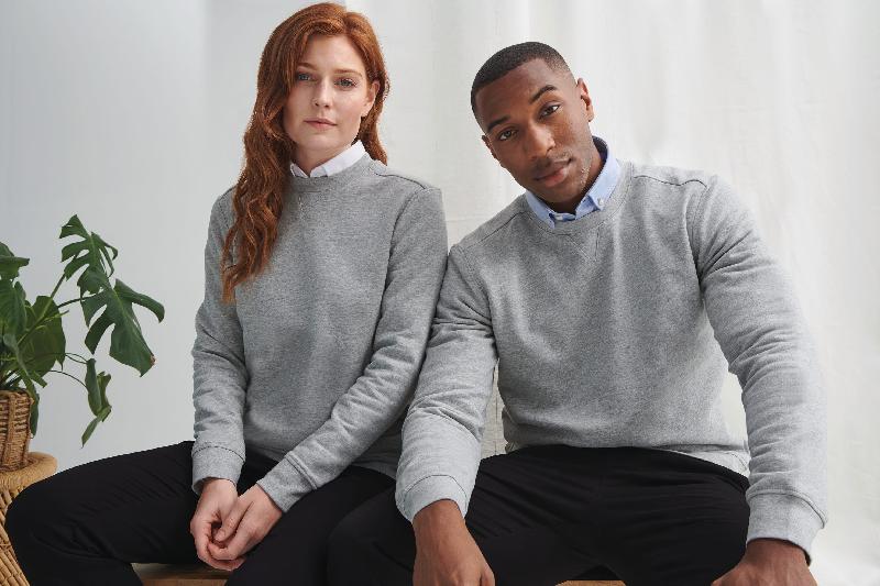 Sweat-shirt écoresponsable unisexe Henbury - Réf: H840 - 60% coton régénéré, 40% polyester recyclé_1